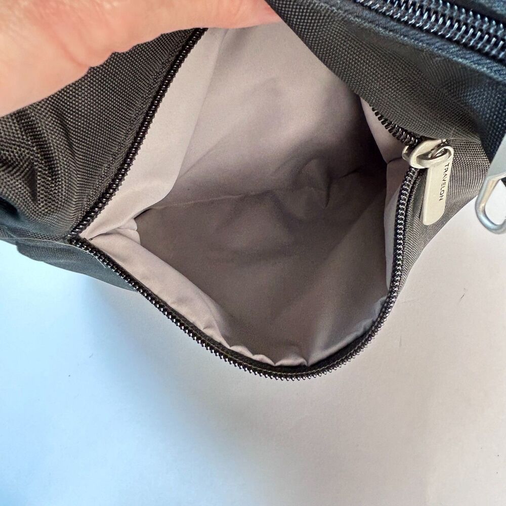Travelon NWOT Black Nylon Classic Essentials Anti-Theft Travel Crossbody Bag - Picture 8 of 16